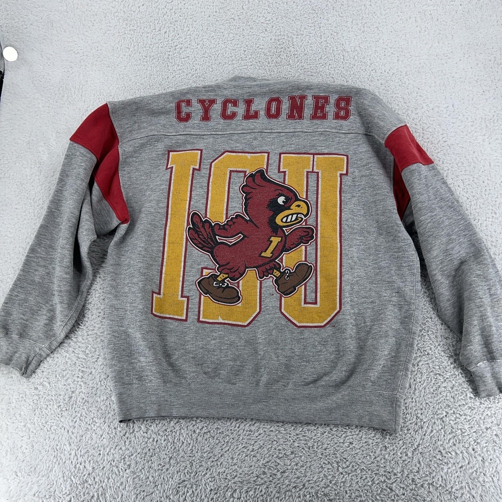Vtg‎ Iowa State Cyclones Sweater Mens Large NCAA Basketball Crewneck Galt Sand